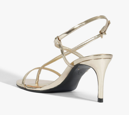 Azure Mid Heel Sandal - Platina