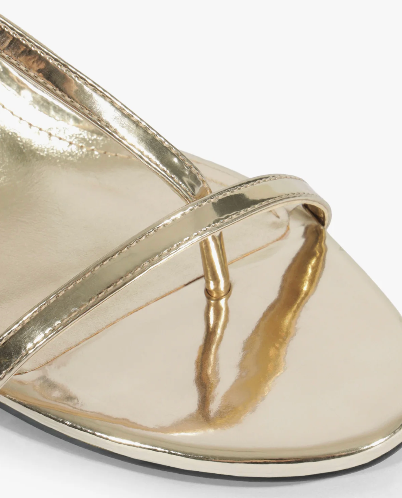 Azure Mid Heel Sandal - Platina