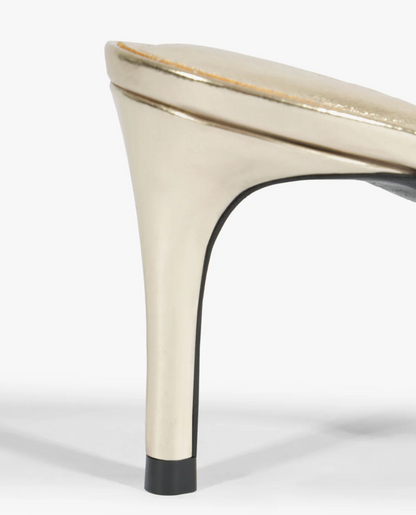 Azure Mid Heel Sandal - Platina