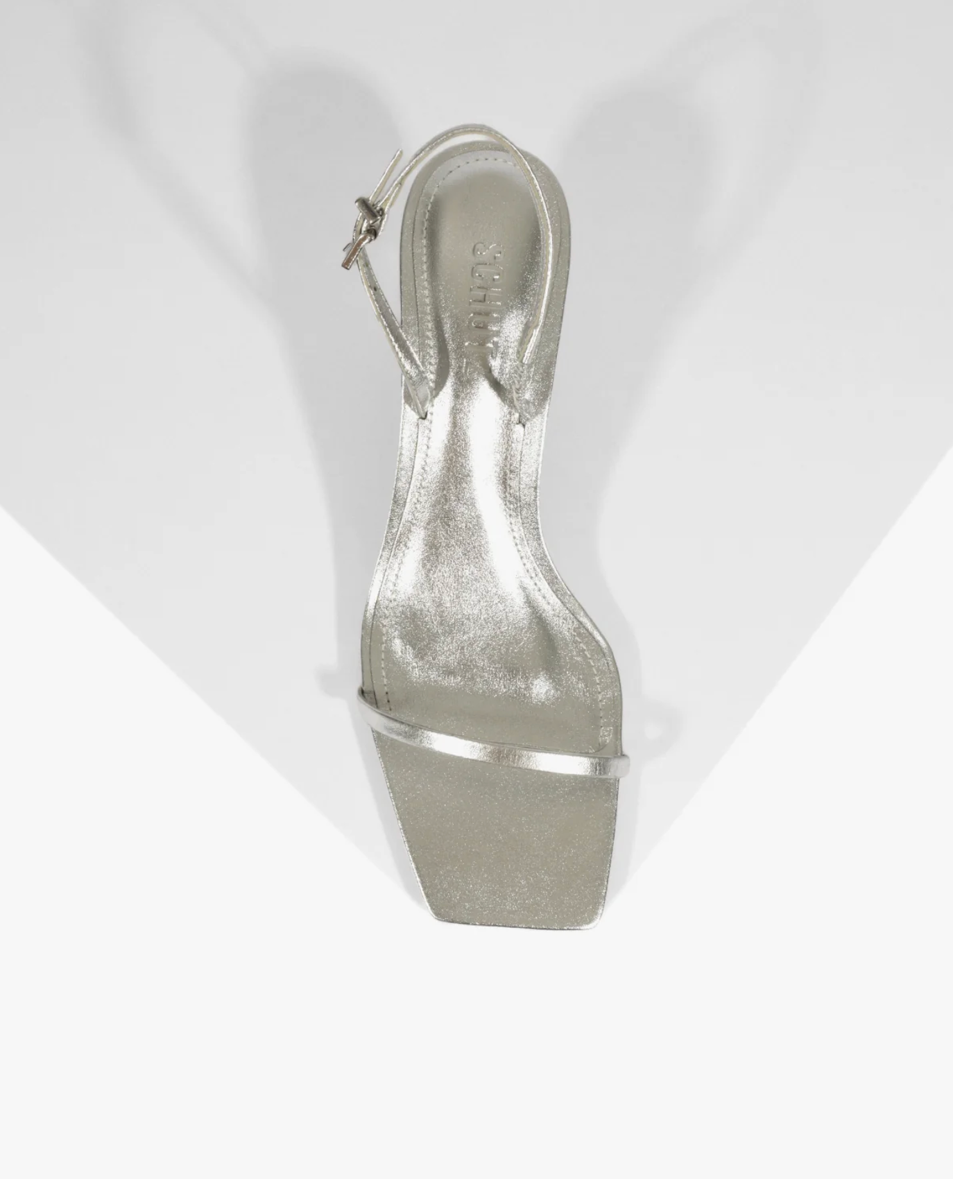 Judith Mid Heel Sandal - Silver
