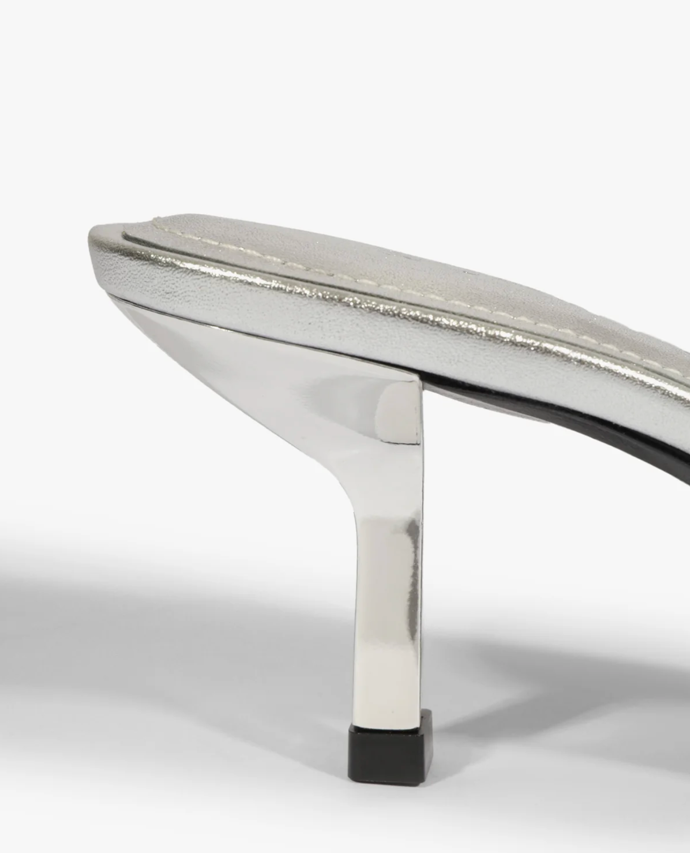 Judith Mid Heel Sandal - Silver