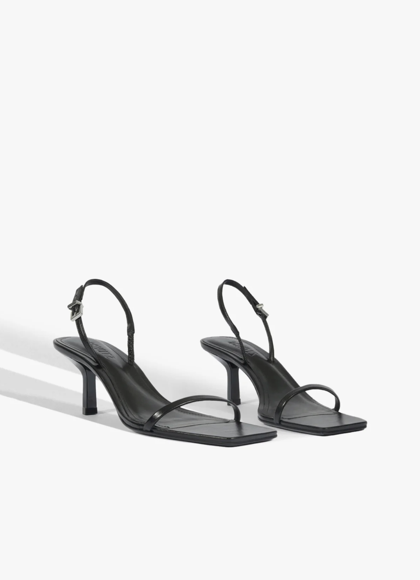 Judith Mid Heel Sandal - Black