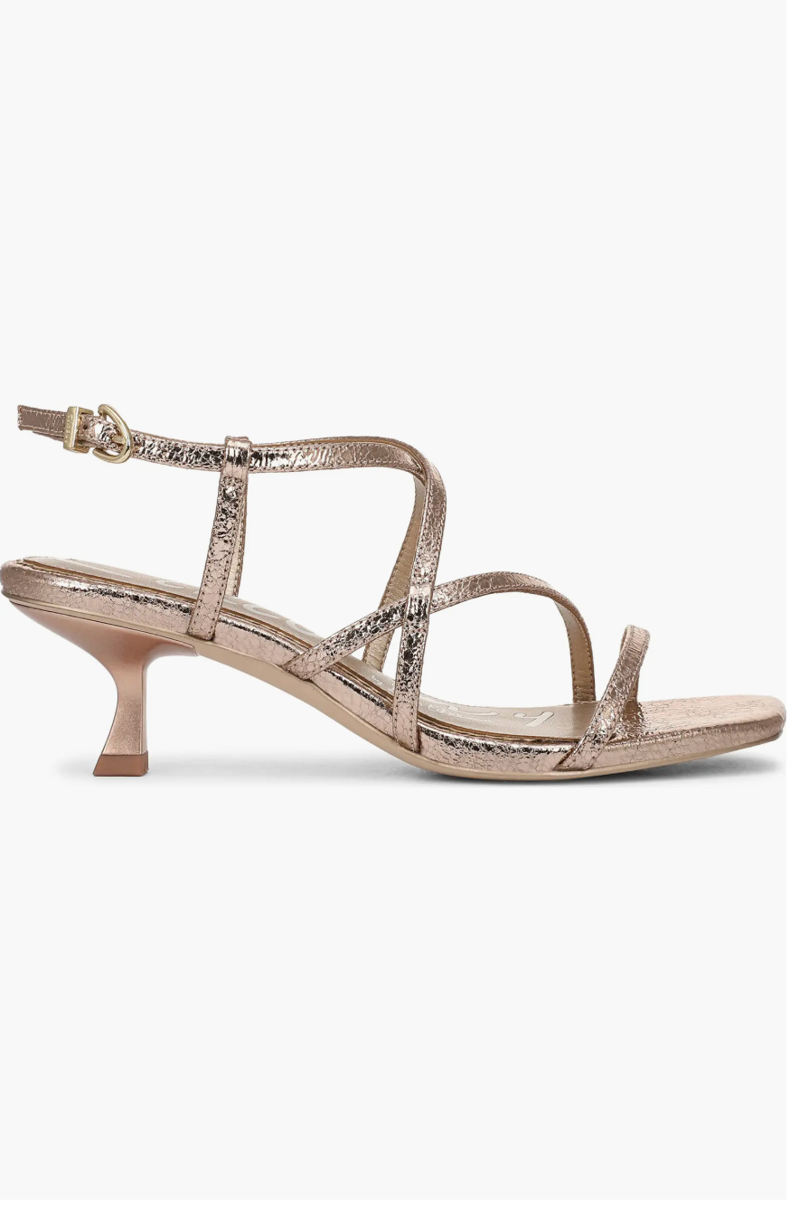 Sam Edelman Jasmine Strappy Sandal - Gold Leaf