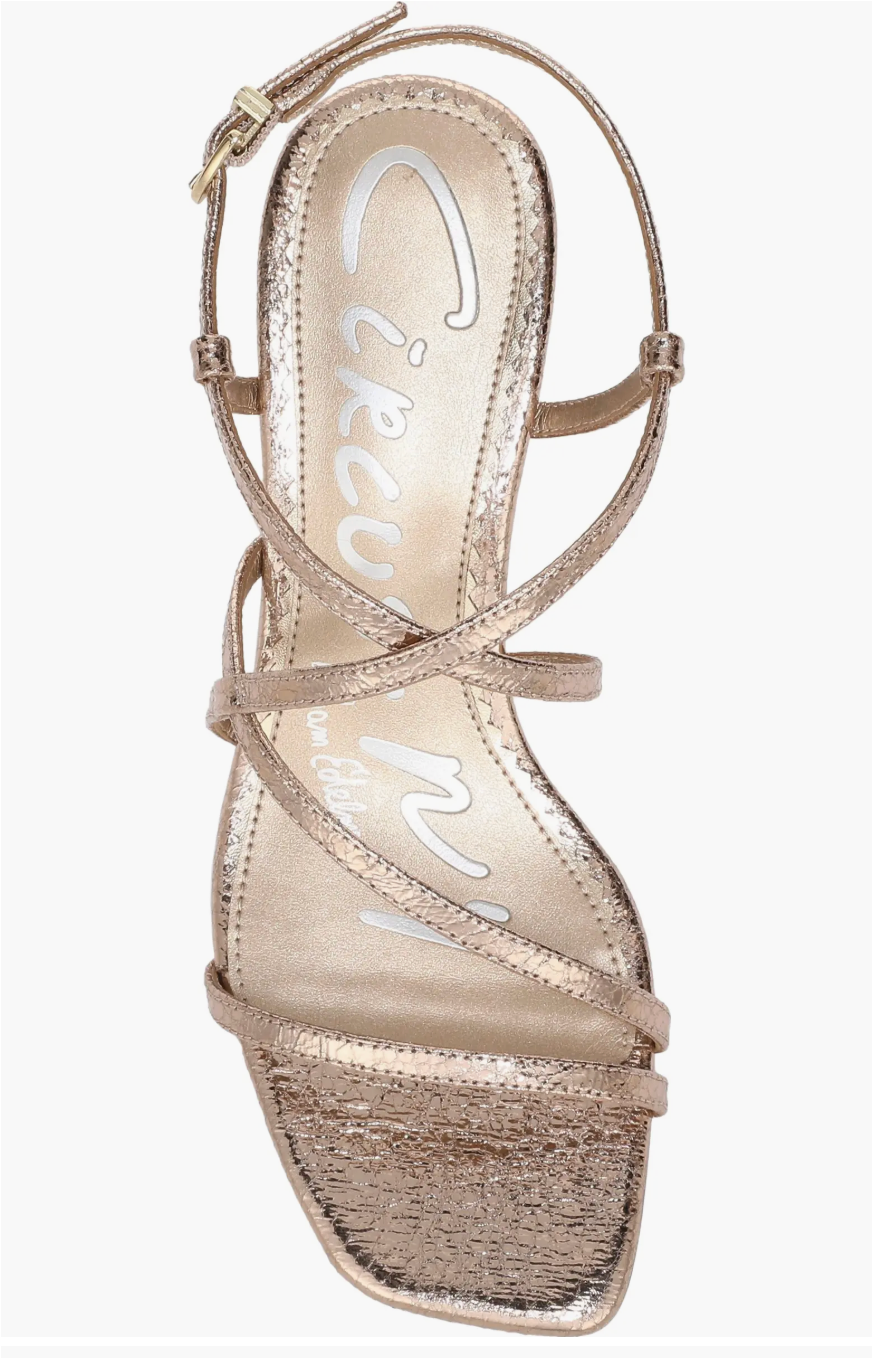 Sam Edelman Jasmine Strappy Sandal - Gold Leaf