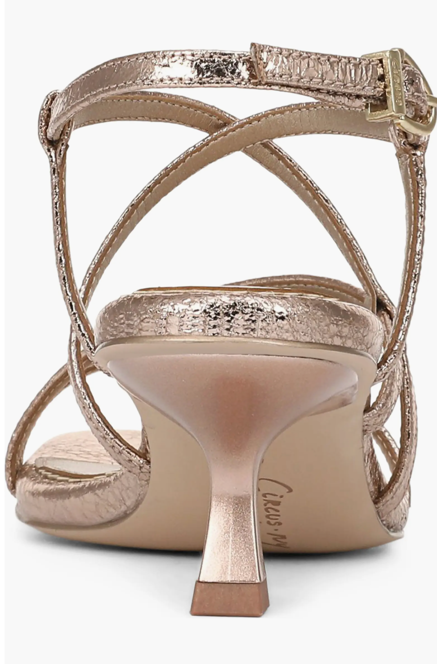 Sam Edelman Jasmine Strappy Sandal - Gold Leaf