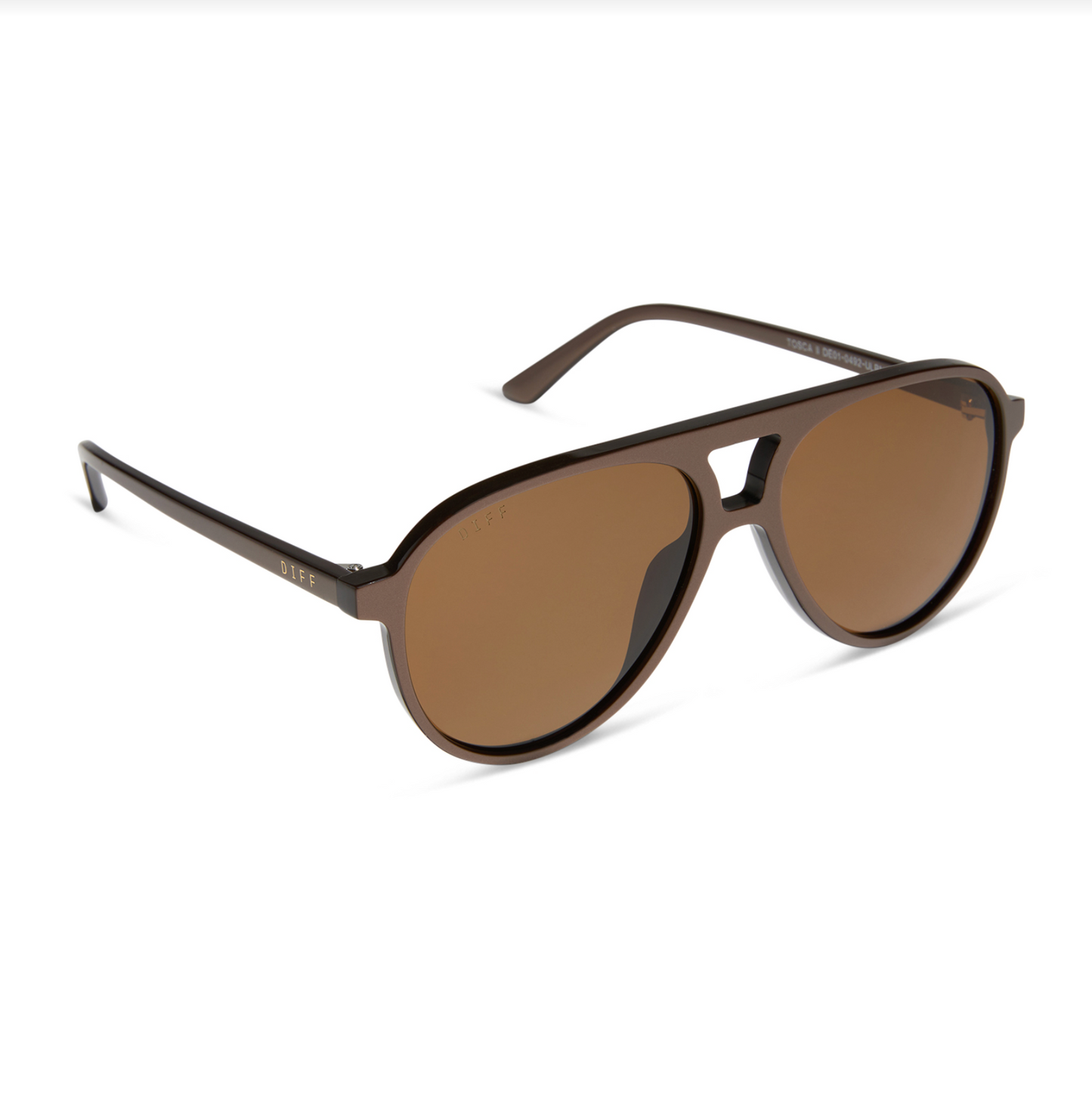 DIFF Eyewear Tosca II - Moscow Mule Brown Polarized Sunglasses