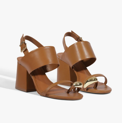 Mandy Block Heel Sandal - Miele