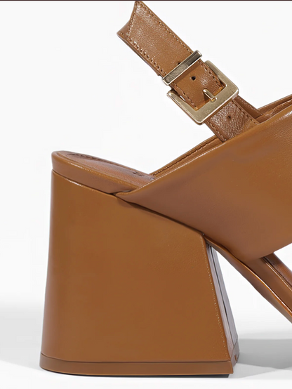 Mandy Block Heel Sandal - Miele