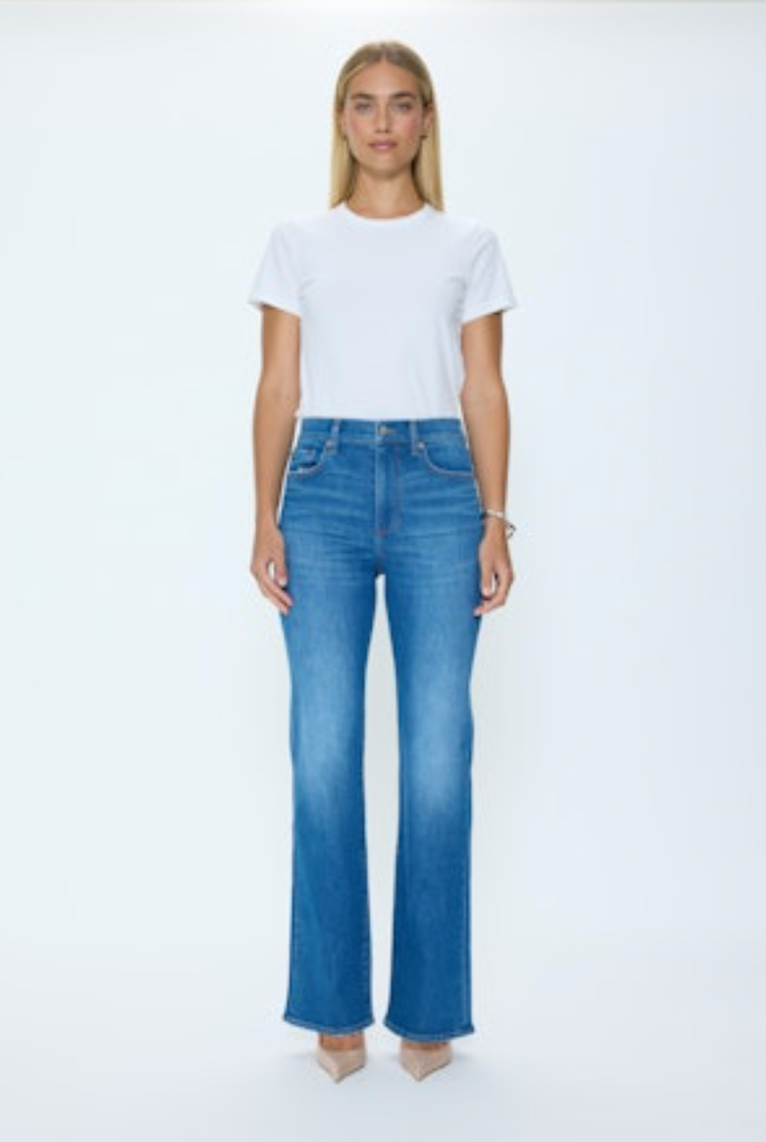 Evie High Rise Slim Boot Jean - Eternity