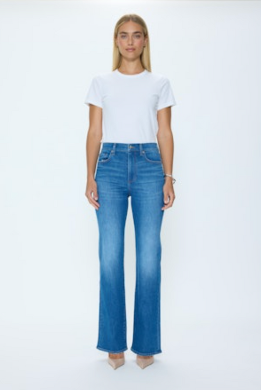 Evie High Rise Slim Boot Jean - Eternity