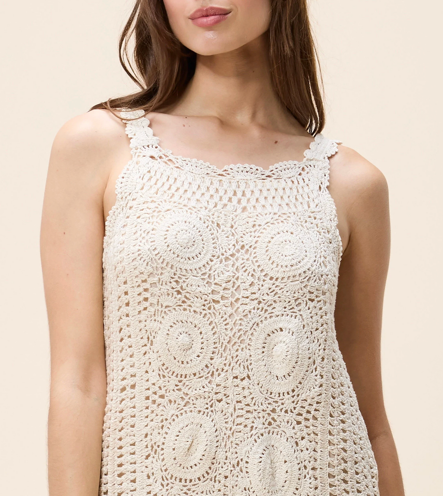 Danni Mini Dress - Parchment