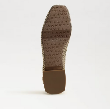 Sam Edelman Kasey Knit Ballet Flat - Amber Gold Woven Fabric