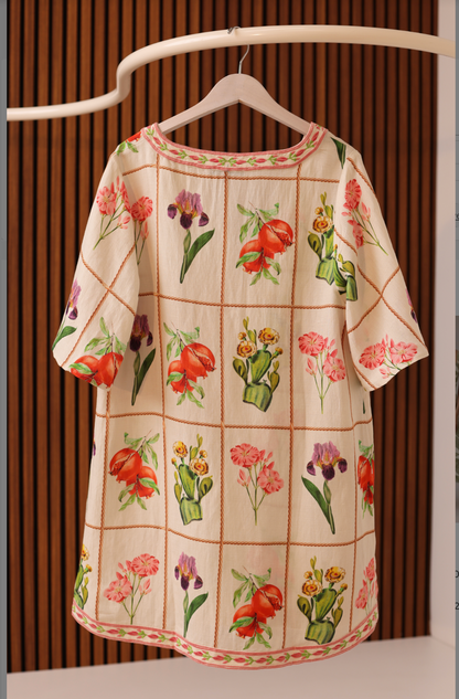 Carmen Mini Dress - Desert Flower