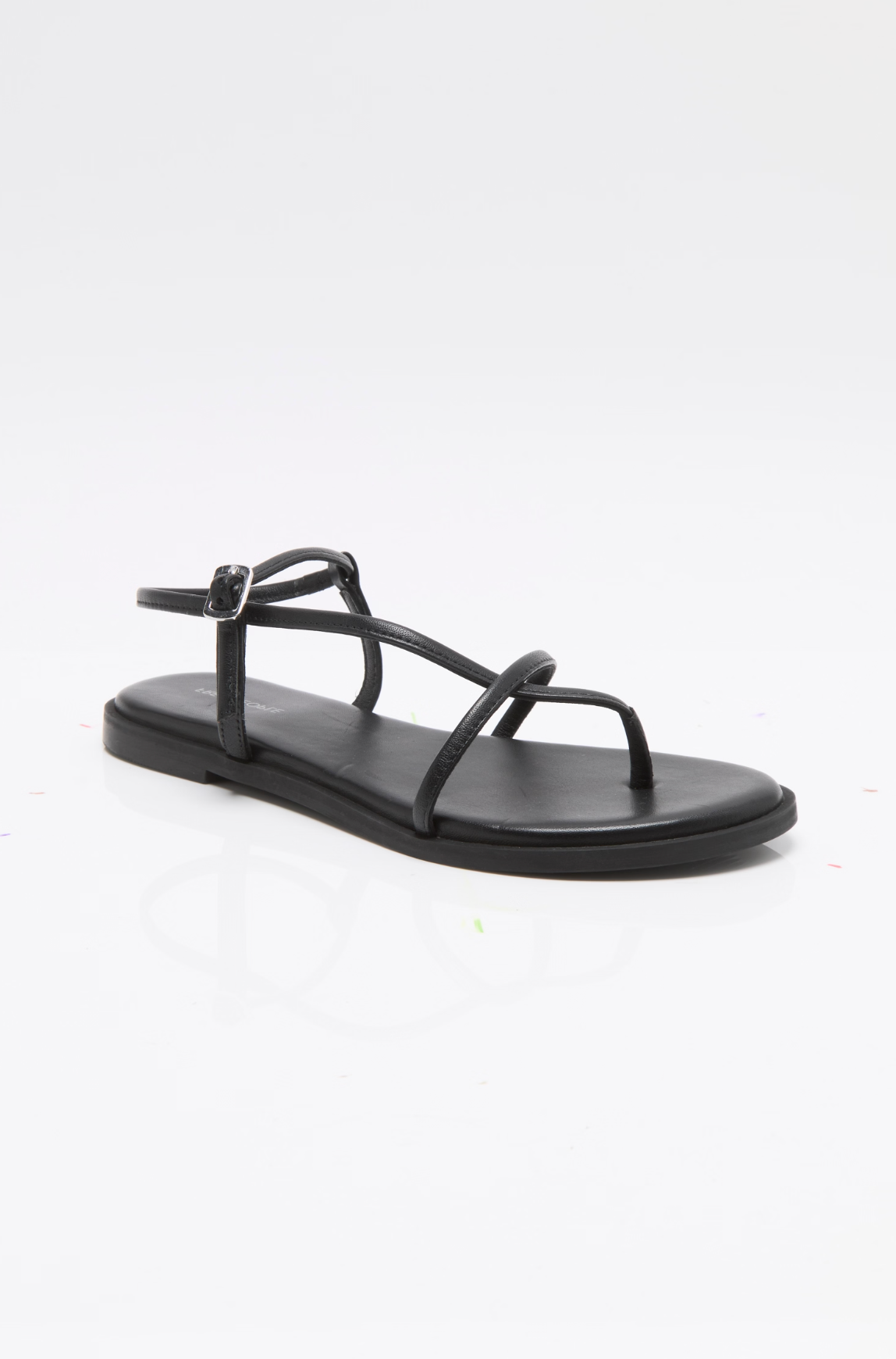 Free People Corsica Strappy Sandal - Black Tide