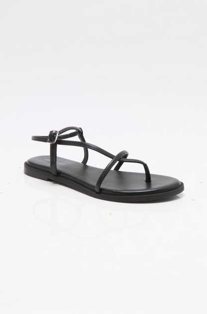 Free People Corsica Strappy Sandal - Black Tide