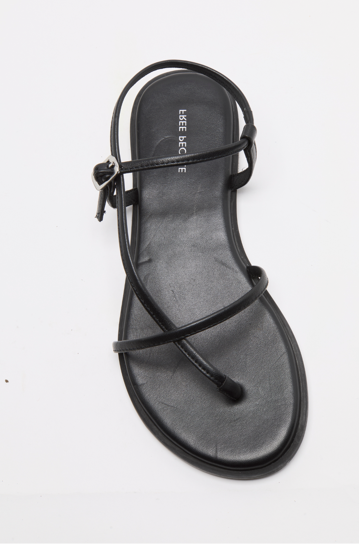 Free People Corsica Strappy Sandal - Black Tide