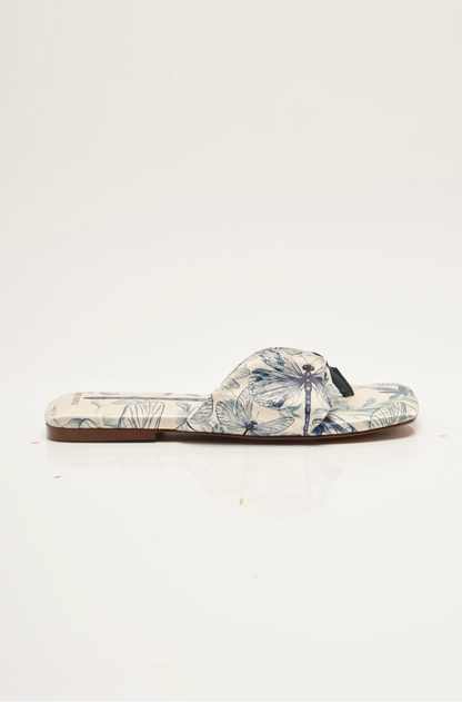 Free People Tia Ruched Printed Sandal - Dragonfly Bandana