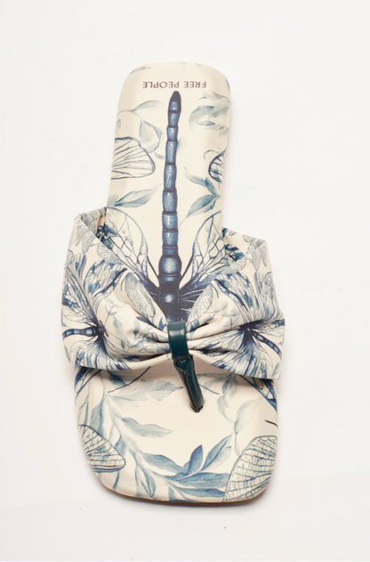 Free People Tia Ruched Printed Sandal - Dragonfly Bandana
