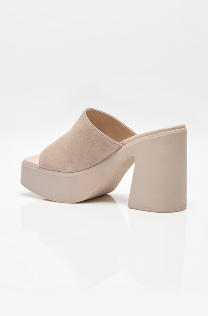 Free People Zoe Platform Sandal - Diamond Suede