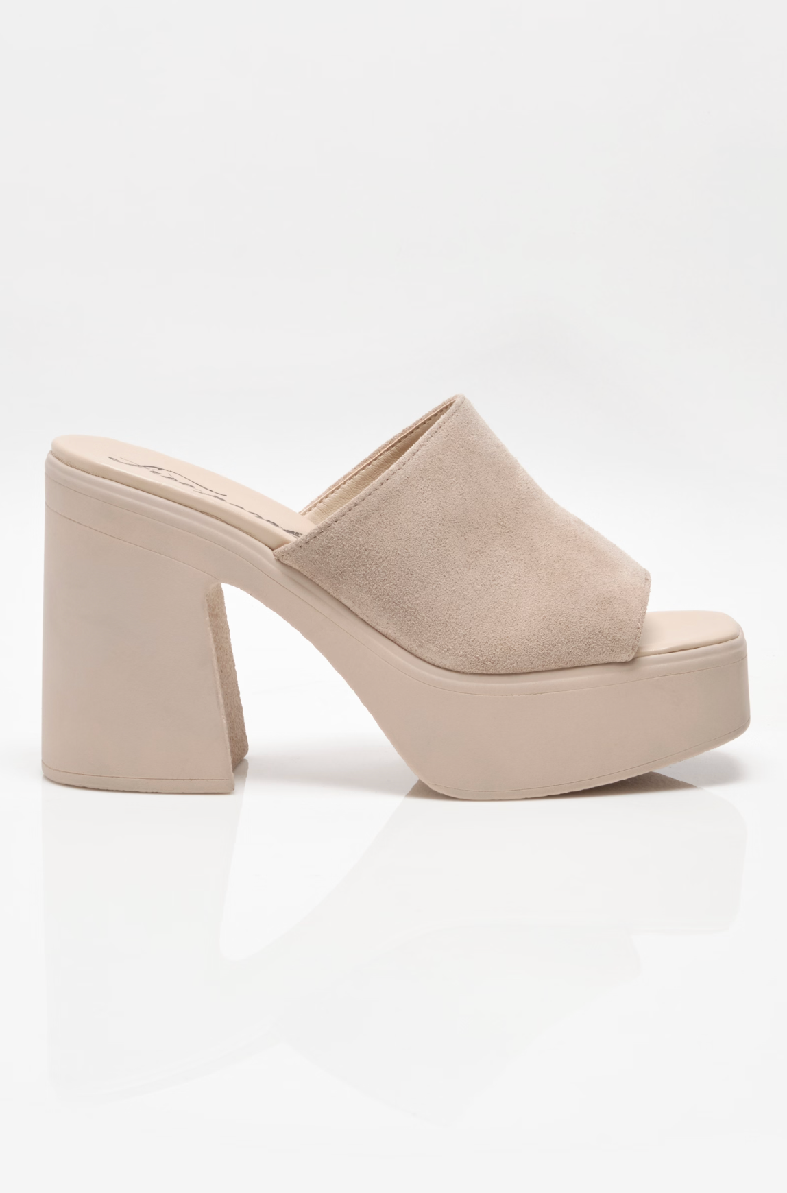 Free People Zoe Platform Sandal - Diamond Suede