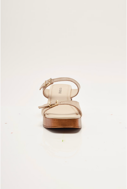 Free People Beck Buckle Clog Sandal - Sunstone Sand Suede