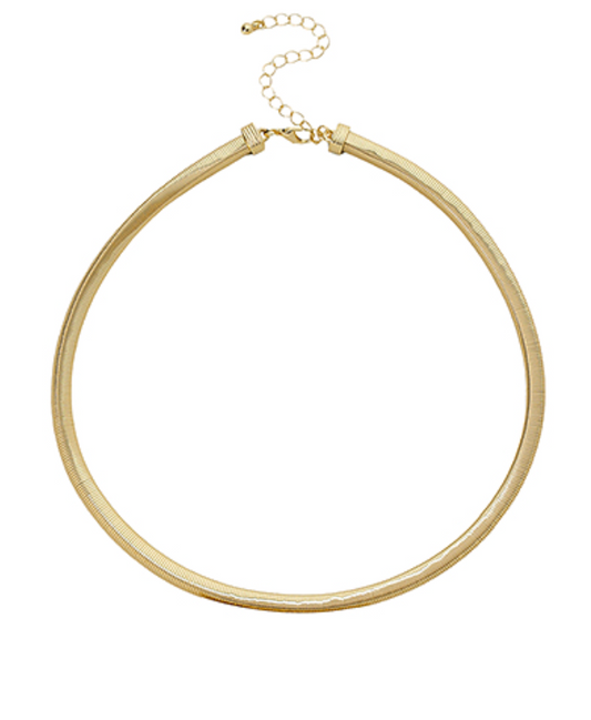 Omega Choker Necklace - Gold