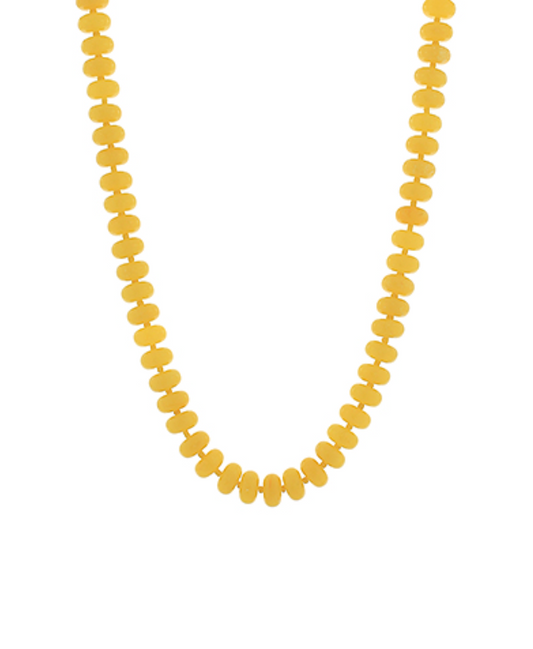 Bead Necklace - Yellow