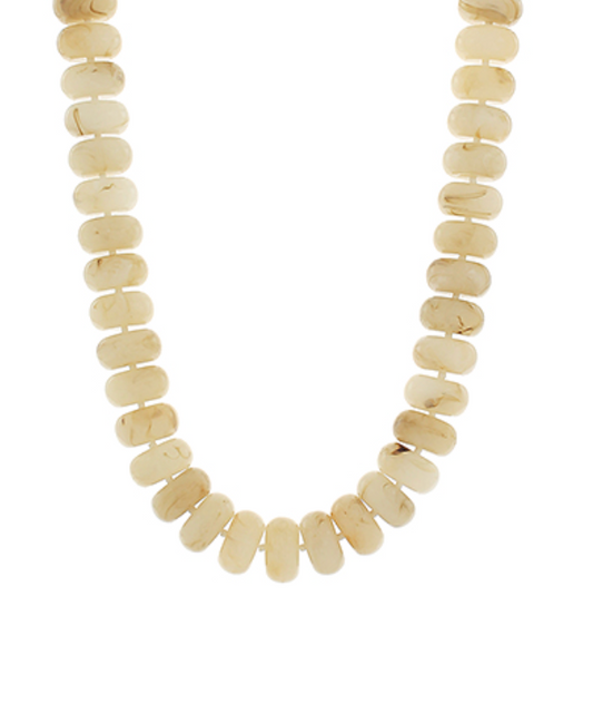 Chunky Bead Necklace - Natural