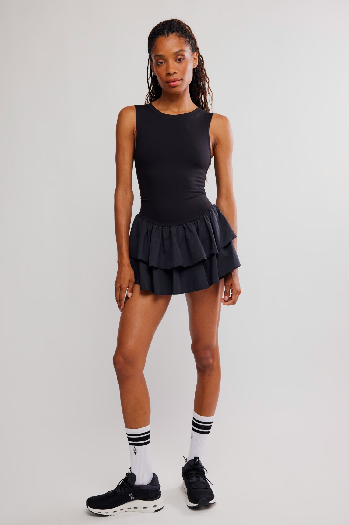 Free People Field Day Skortsie - Black