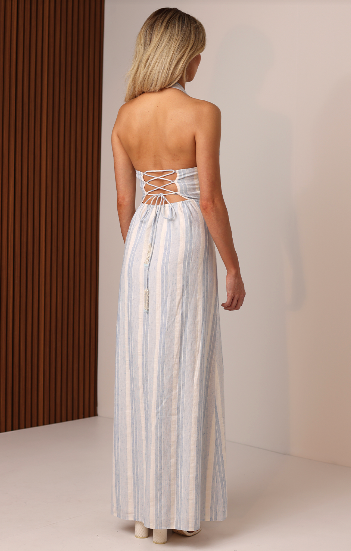 Helena Maxi Dress - Coastal Stripe