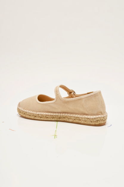 Free People Oasis Mary Jane Espadrille Shoes - Sunstone Sand