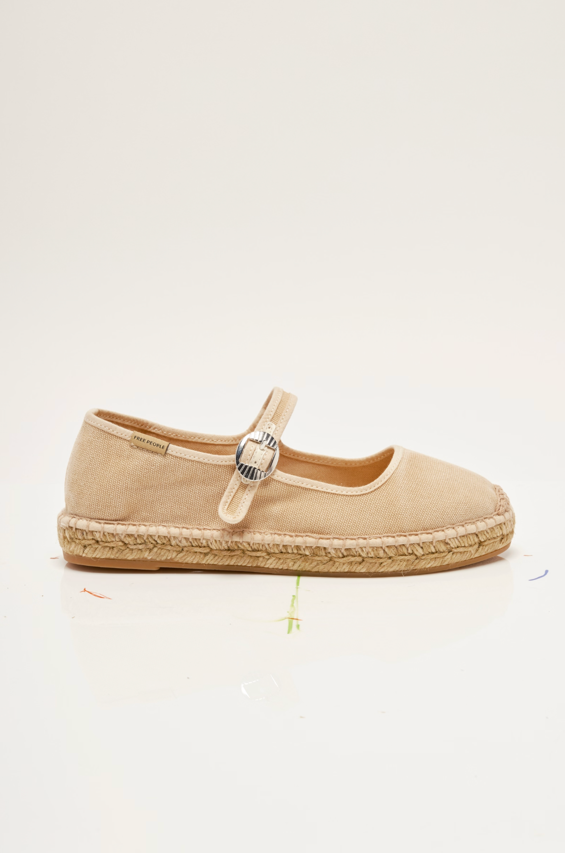 Free People Oasis Mary Jane Espadrille Shoes - Sunstone Sand