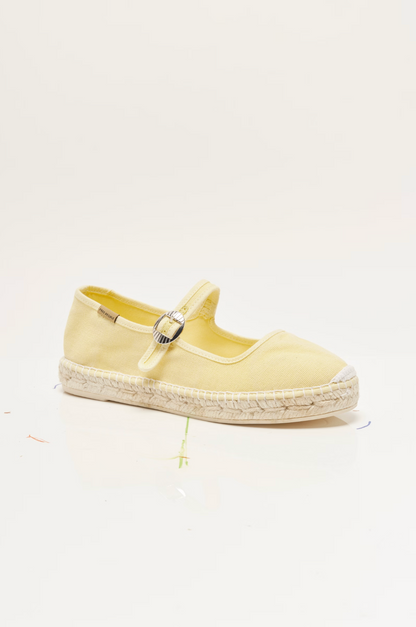 Free People Oasis Mary Jane Espadrille Shoes - Sunkissed Yellow