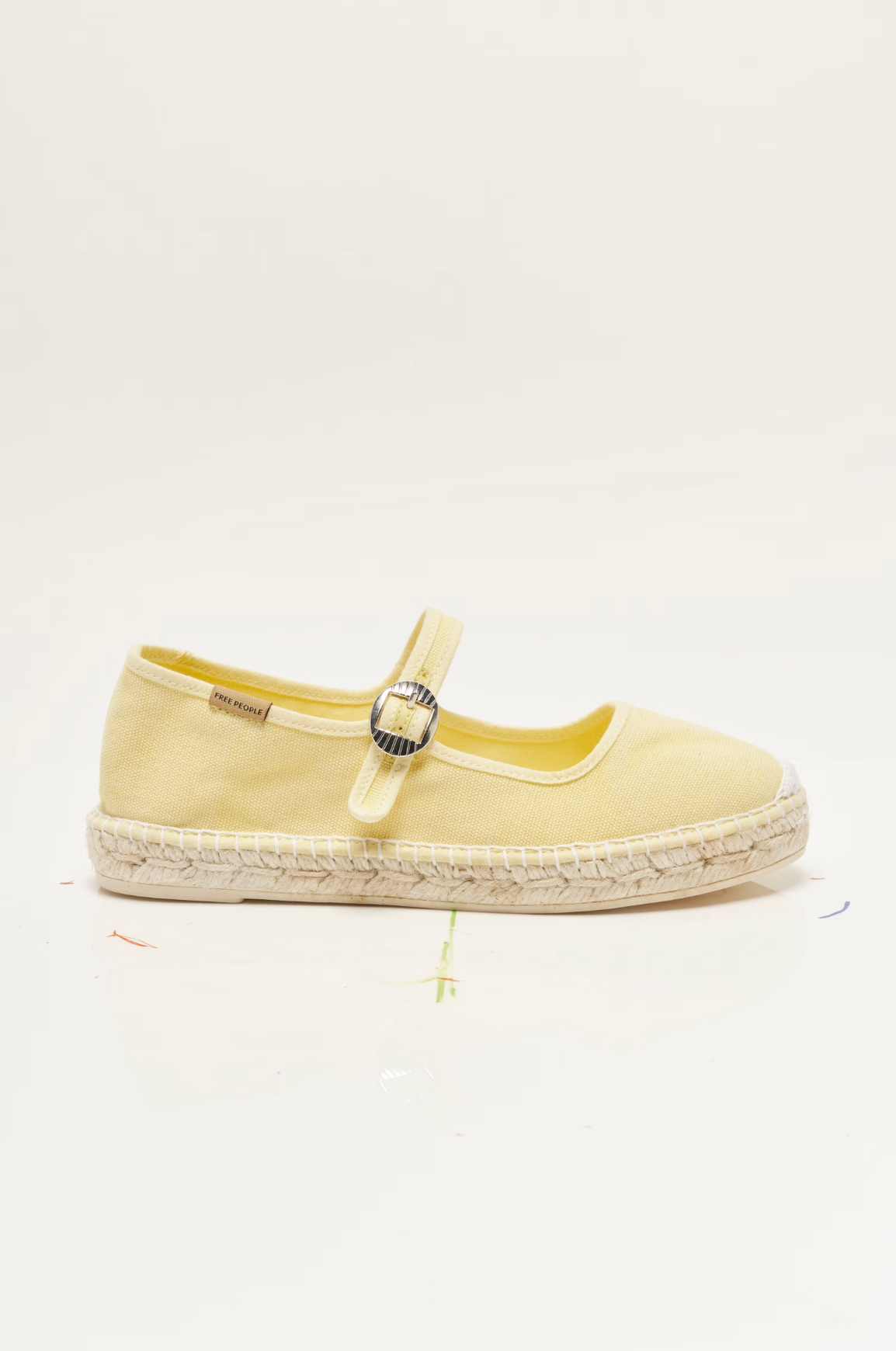 Free People Oasis Mary Jane Espadrille Shoes - Sunkissed Yellow