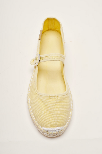 Free People Oasis Mary Jane Espadrille Shoes - Sunkissed Yellow