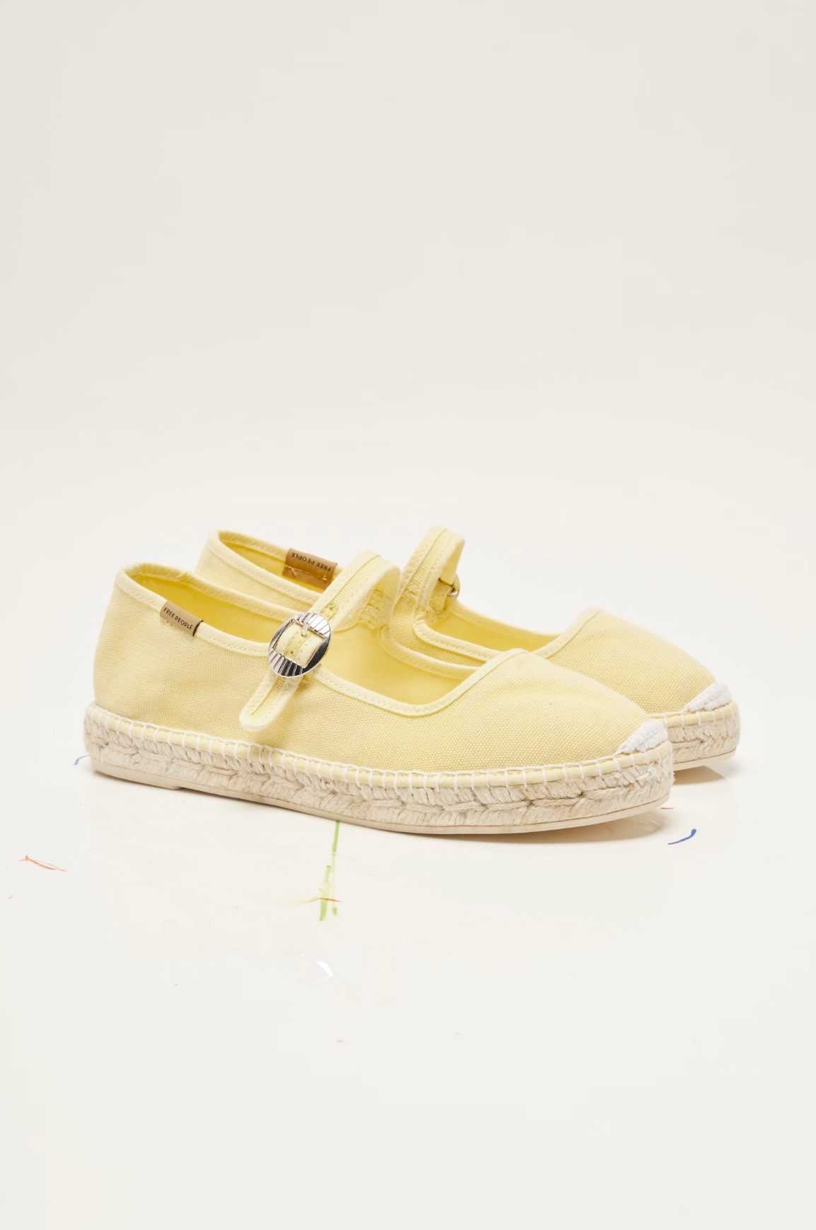 Free People Oasis Mary Jane Espadrille Shoes - Sunkissed Yellow