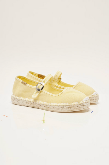 Free People Oasis Mary Jane Espadrille Shoes - Sunkissed Yellow