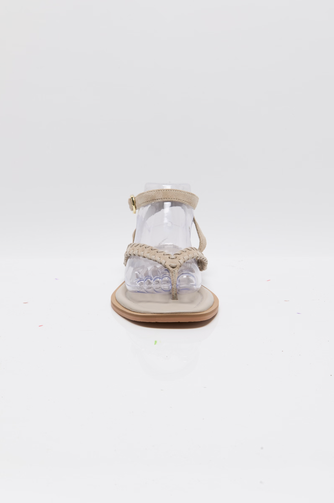 Free People Waverly Whipstitch Thing Sandal - Sunstone Sand Suede Combo