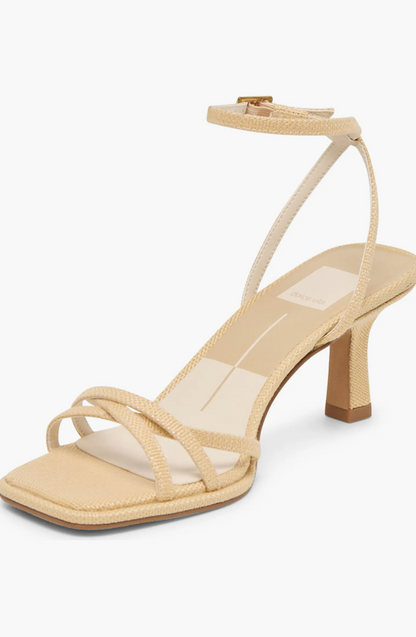 Manji Heels - Light Natural Raffia