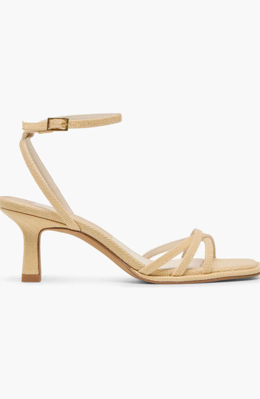 Manji Heels - Light Natural Raffia