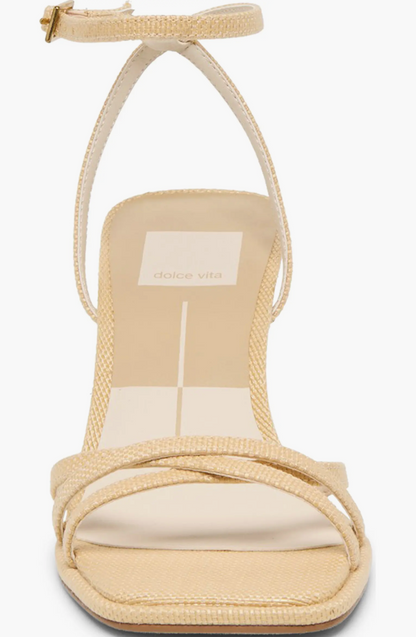 Manji Heels - Light Natural Raffia
