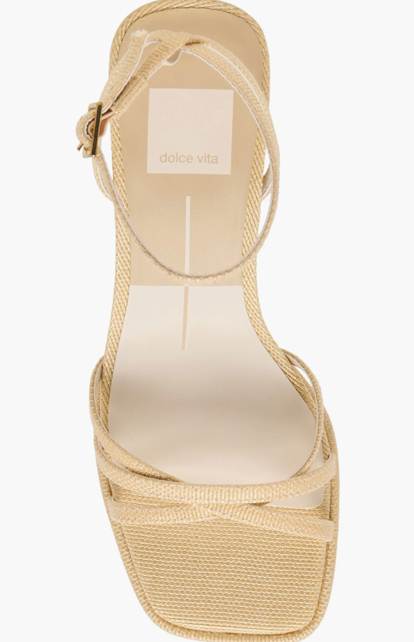 Manji Heels - Light Natural Raffia
