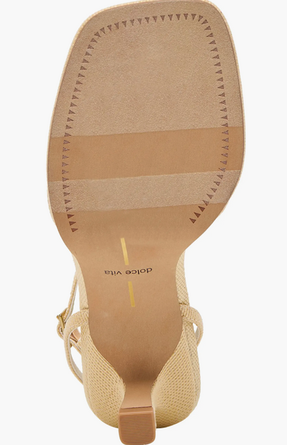 Manji Heels - Light Natural Raffia
