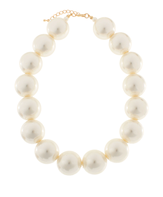 20mm Pearl Necklace - Cream