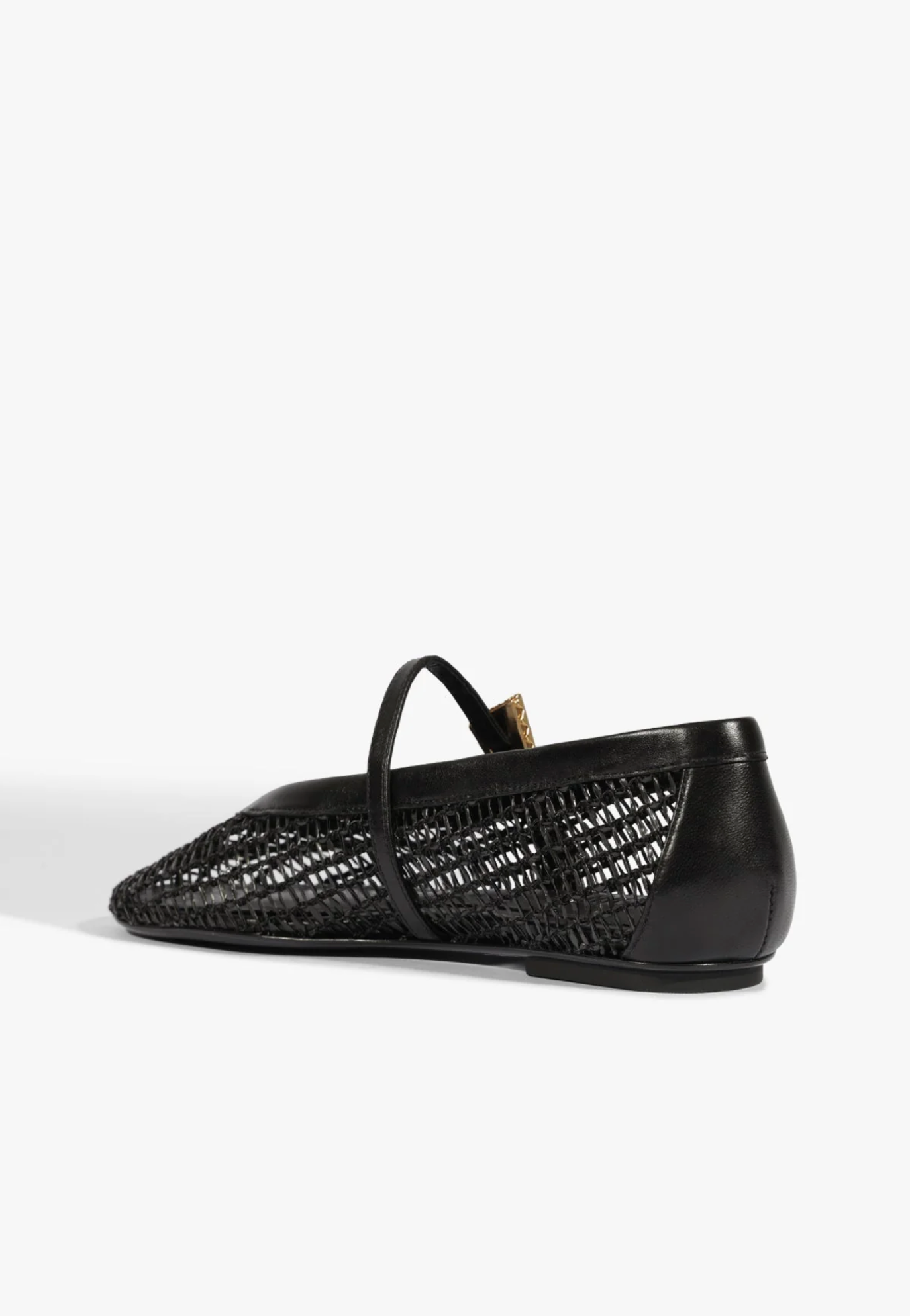 Sylvie Mesh Ballet Flat - Black