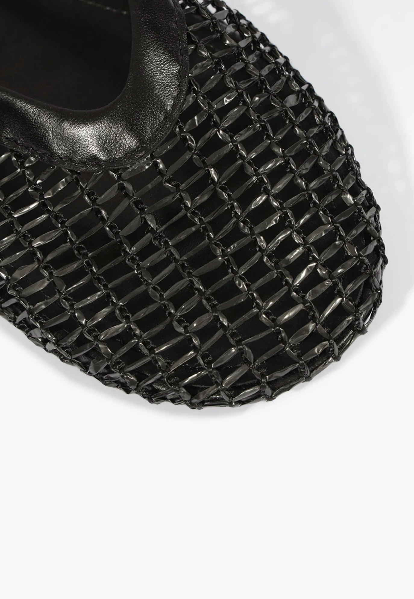 Sylvie Mesh Ballet Flat - Black