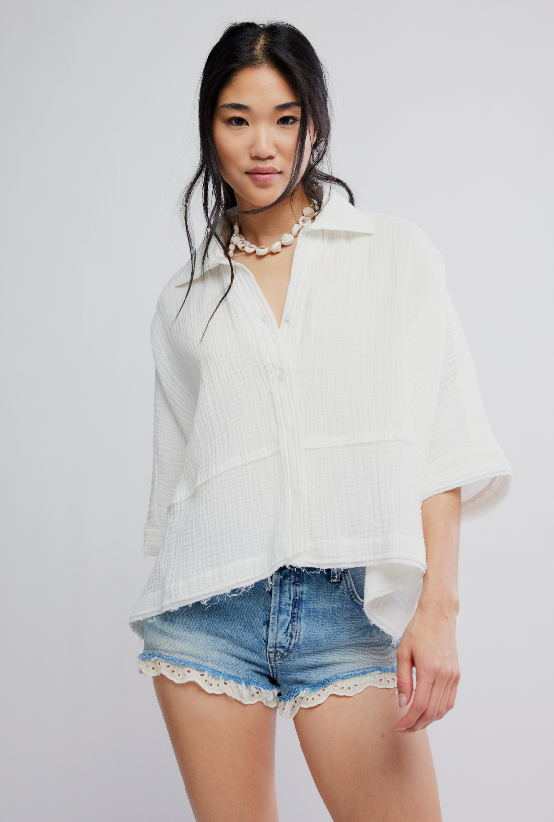 Free People Happy Days Top - Clean Ivory