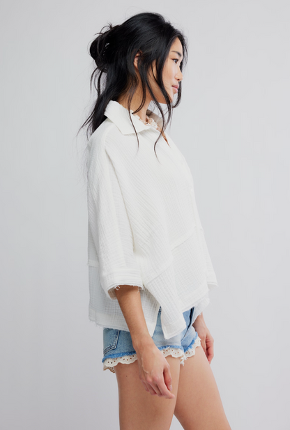 Free People Happy Days Top - Clean Ivory