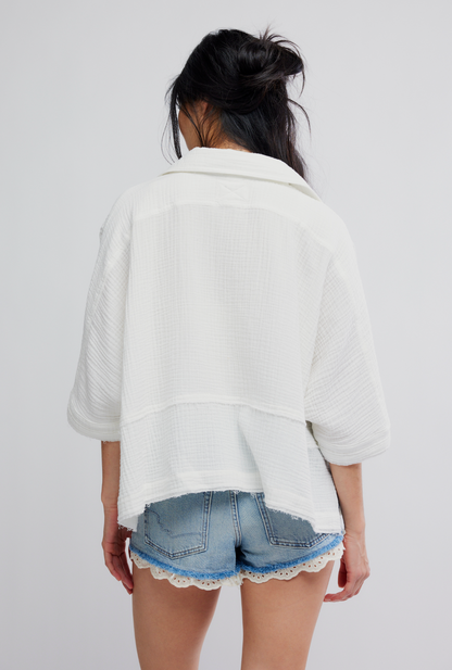 Free People Happy Days Top - Clean Ivory