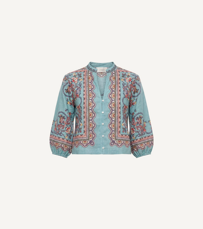 Noelle Blouse - Bleura Print